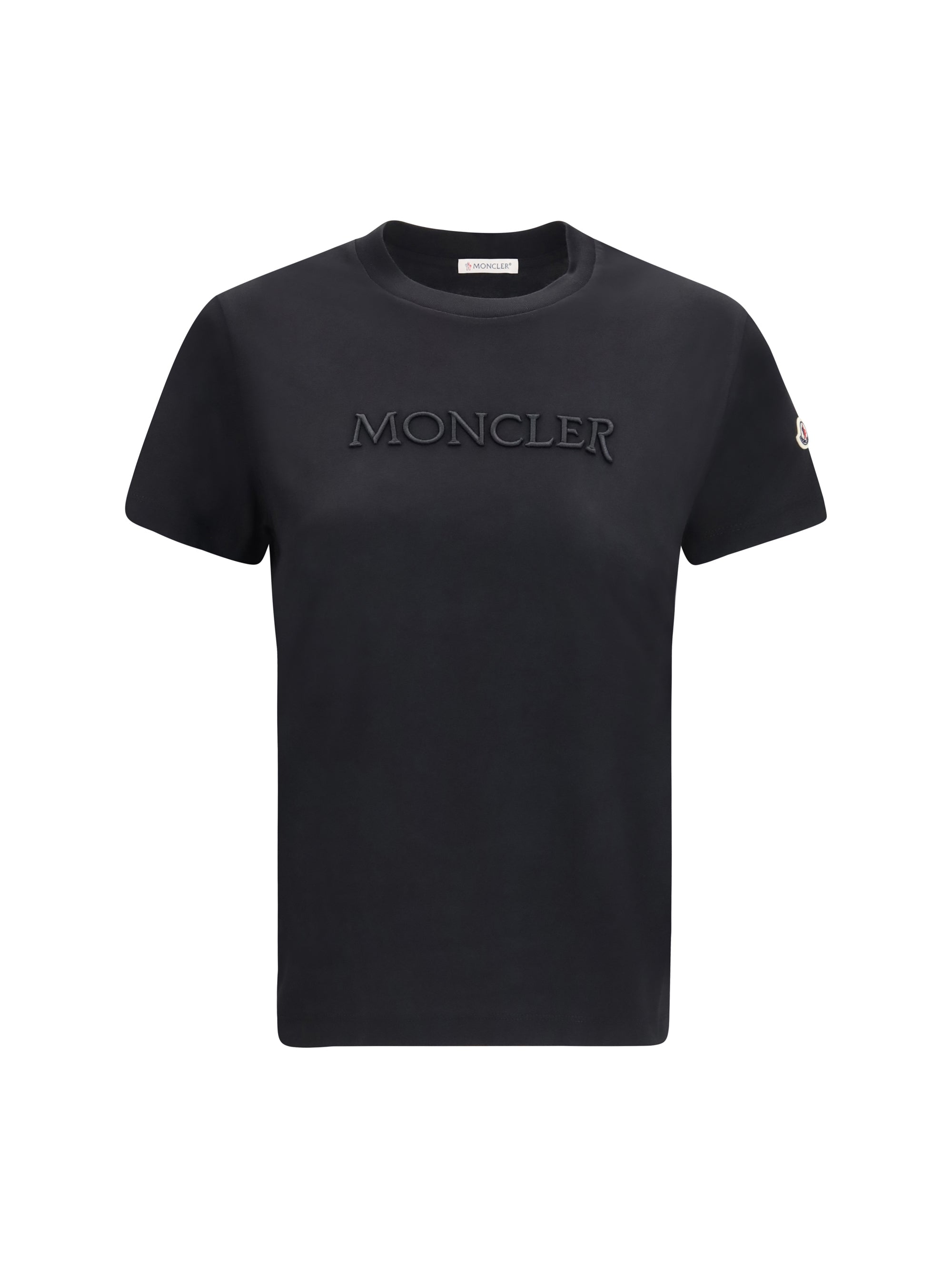 cotton t-shirt with a tone on tone embroidered logo