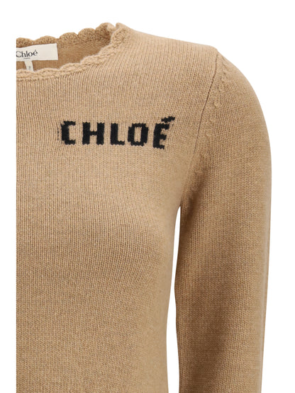 CHLOÉ M logo sweater 