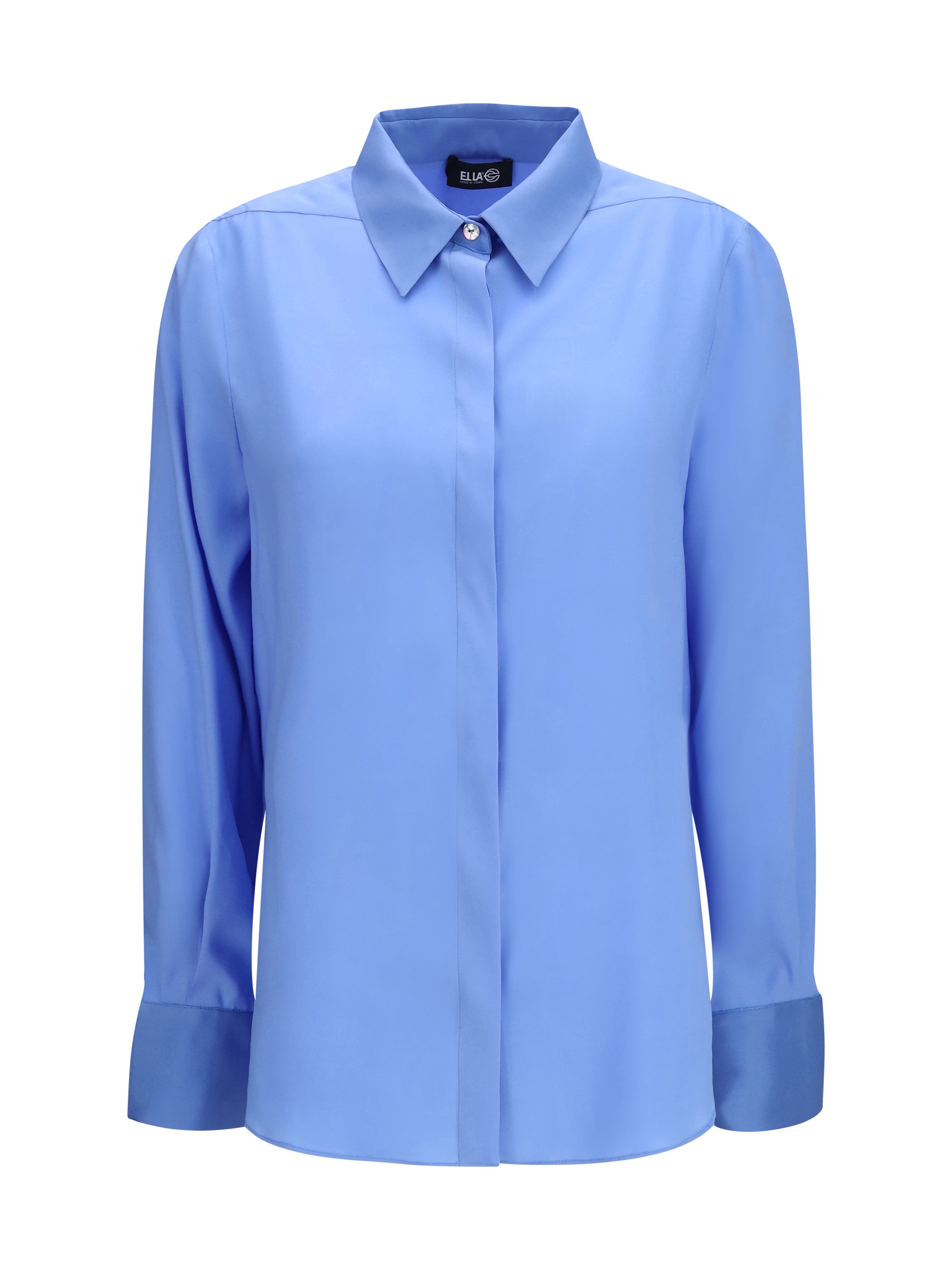 silk shirt with back gathering