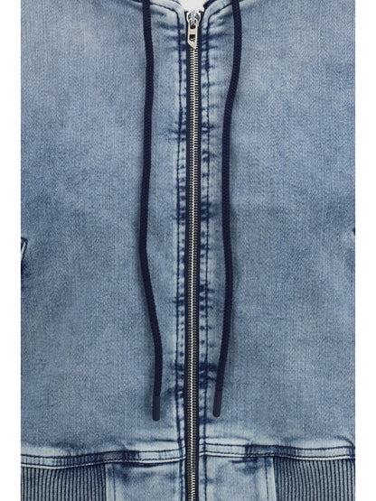 DIESEL L de-giri-crop jogg hoodie