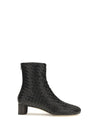 cherry intrecciato ankle boots