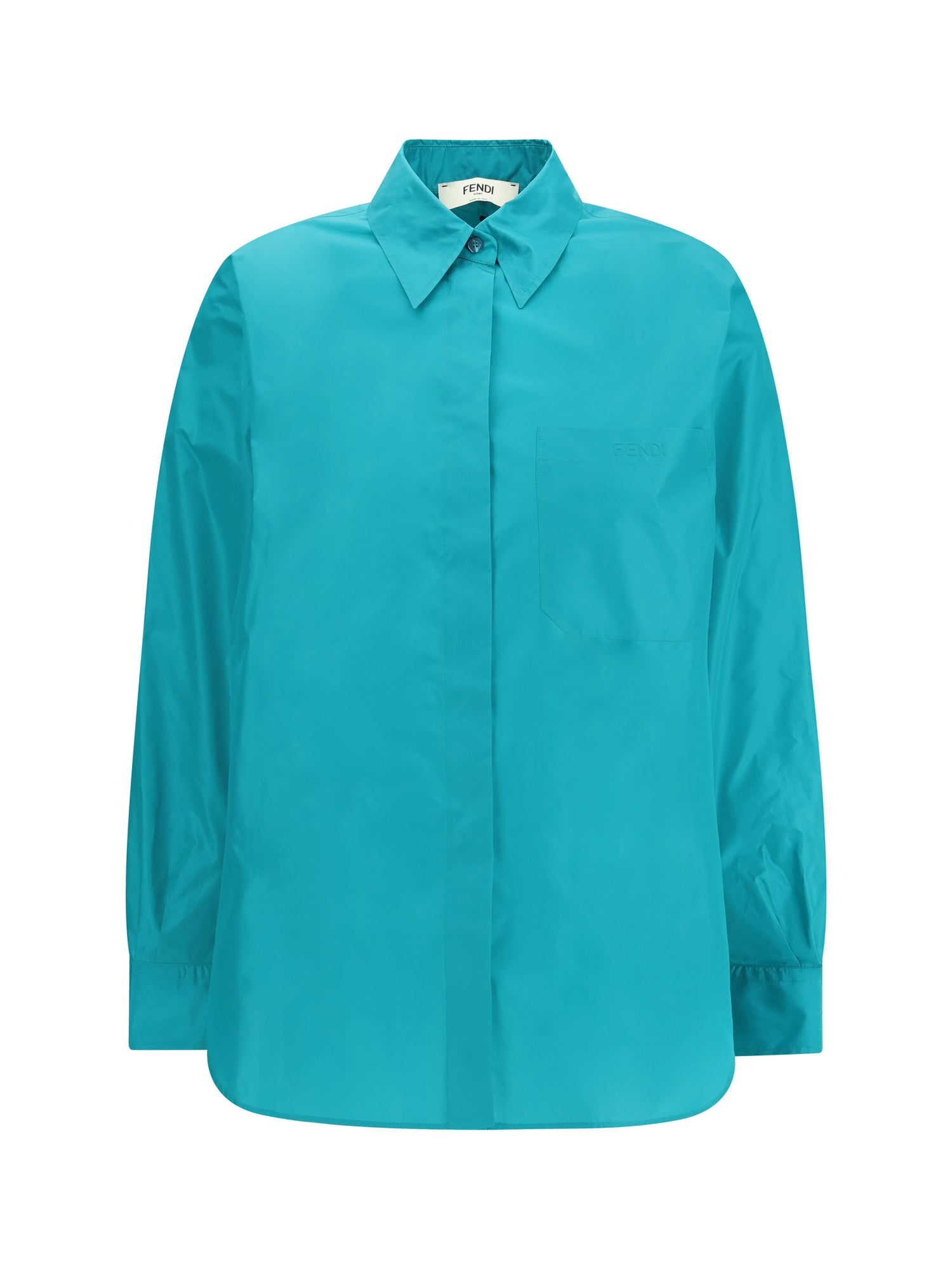 FENDI 38 silk taffeta shirt 