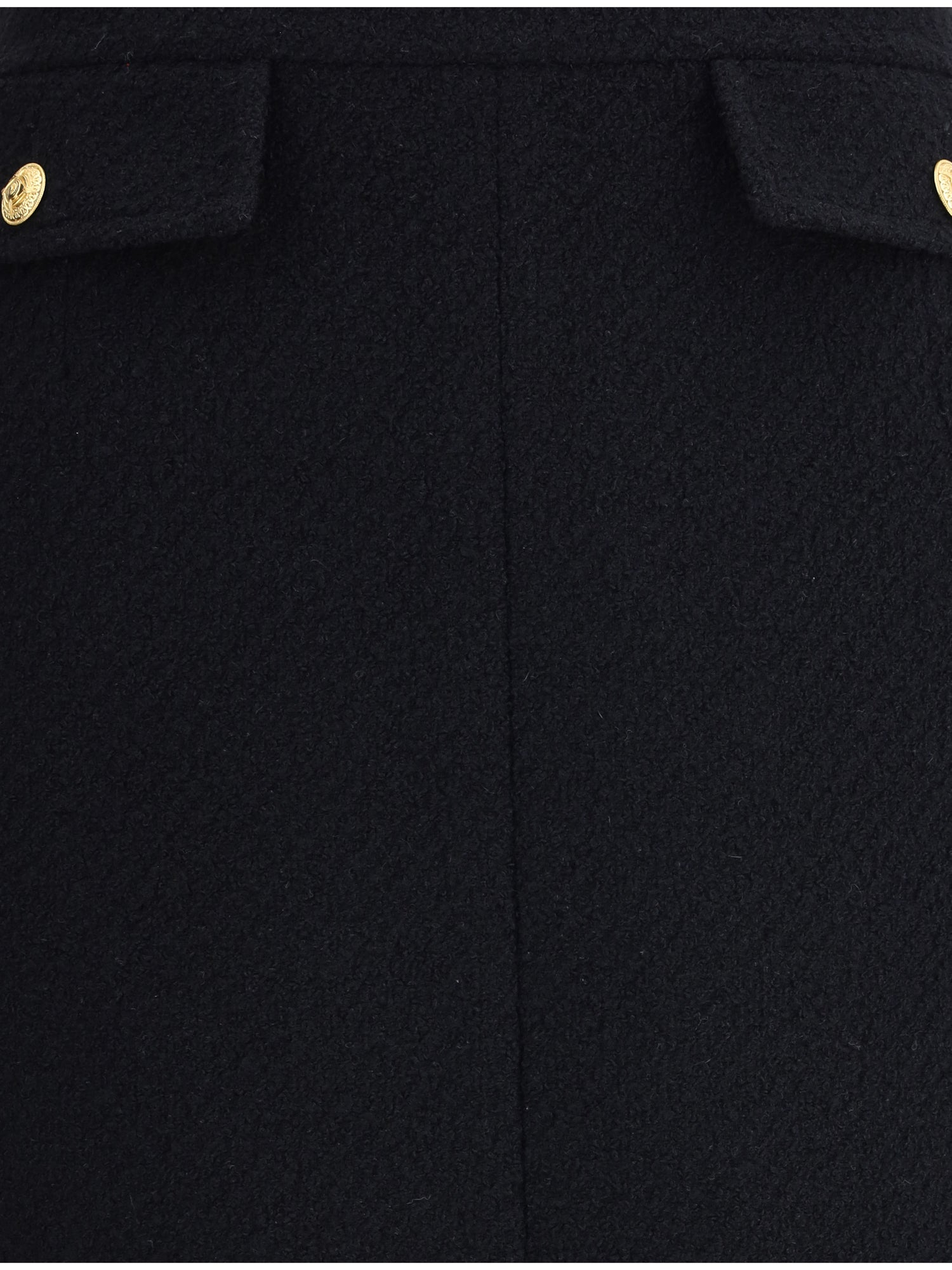 CHLOÉ 38 bouclé wool midi skirt