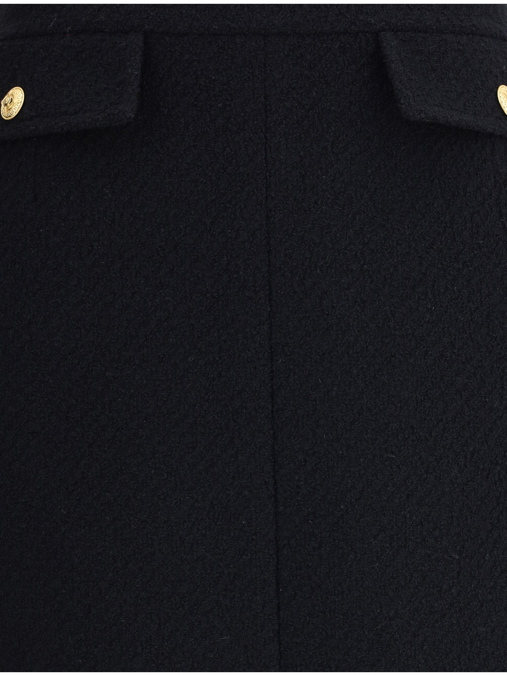 CHLOÉ 38 bouclé wool midi skirt