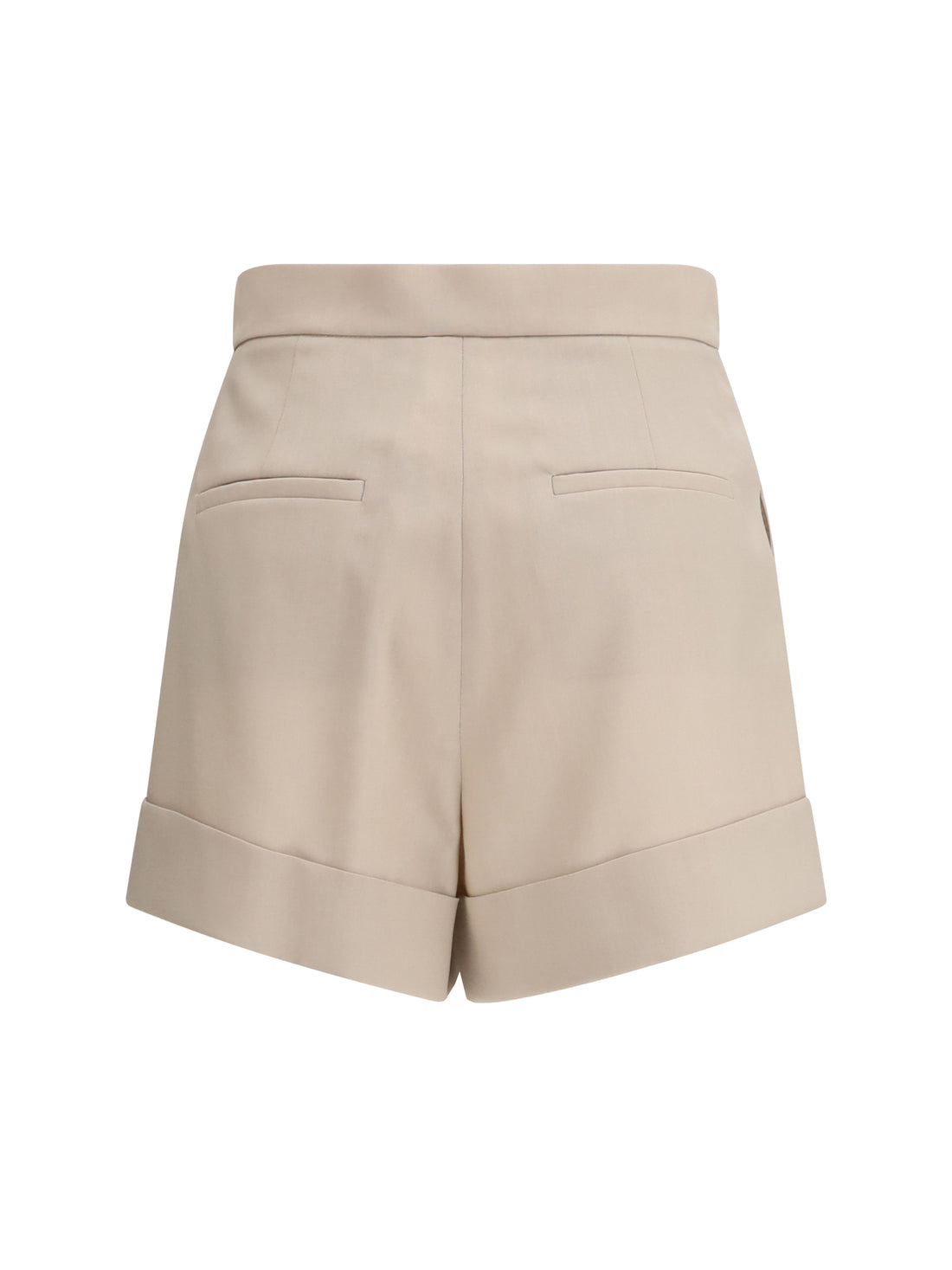 MAX MARA 38 mohair and silk canvas shorts 