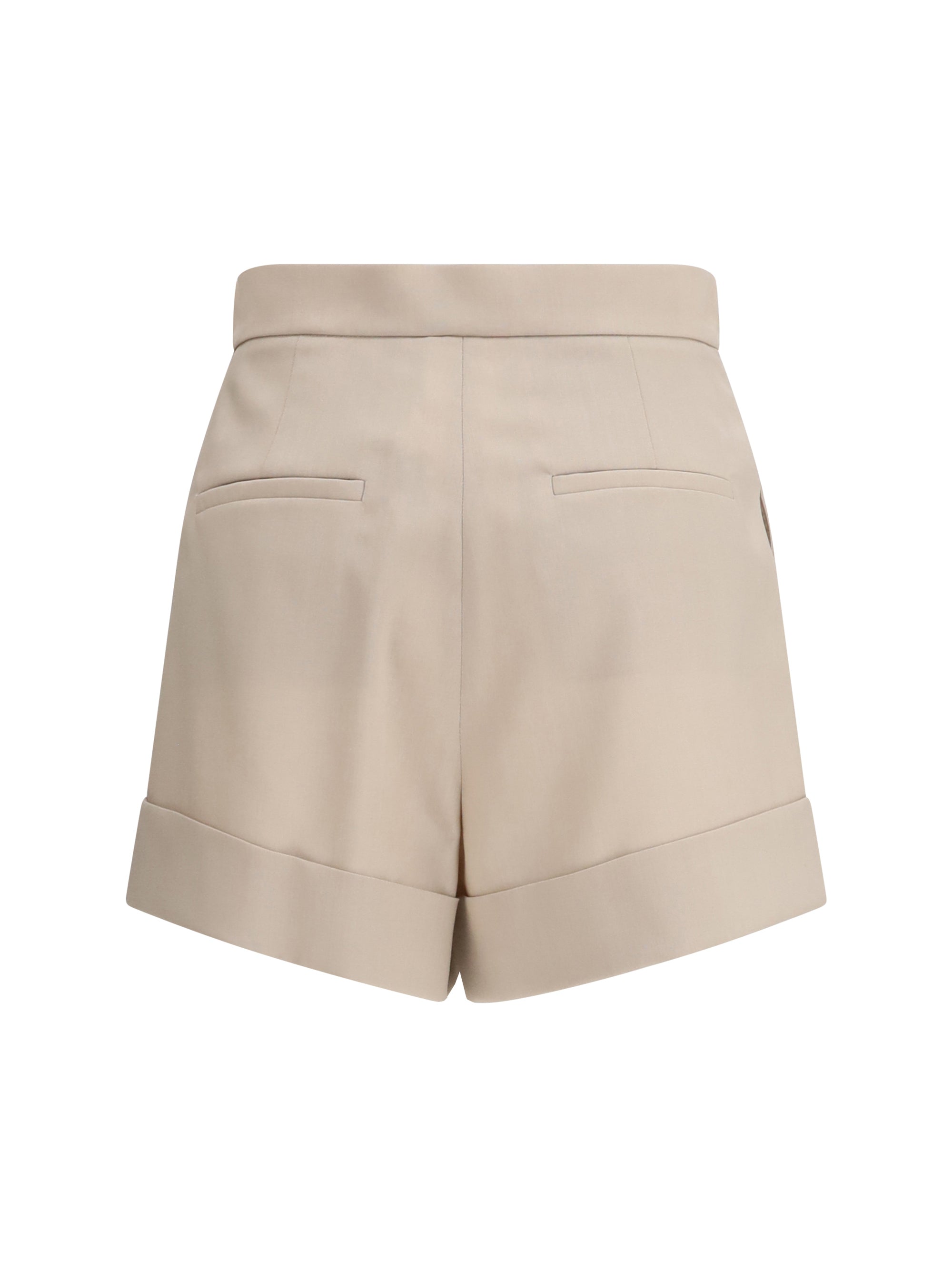 mohair and silk canvas shorts