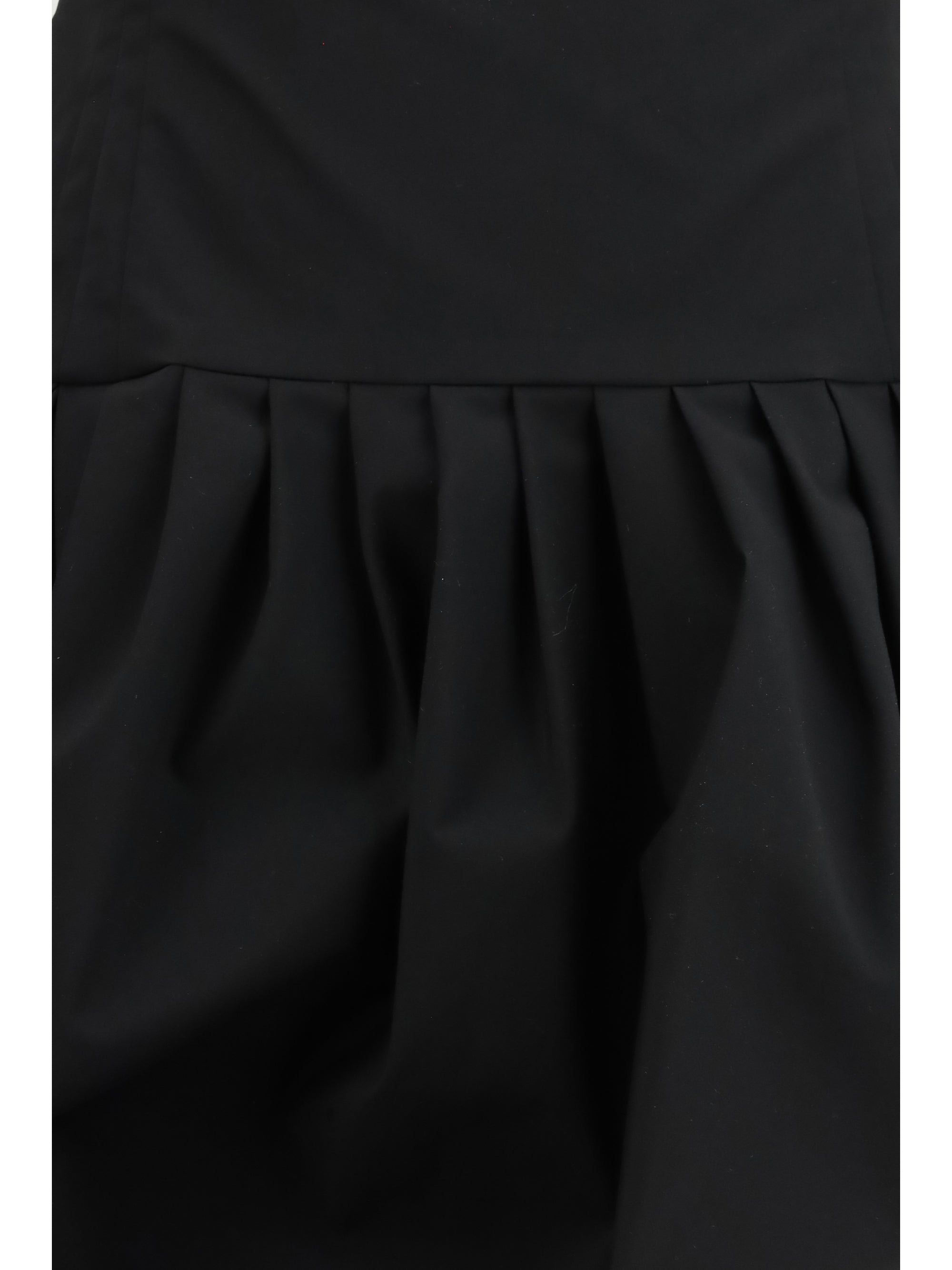 off-shoulder puff skirt mini dress