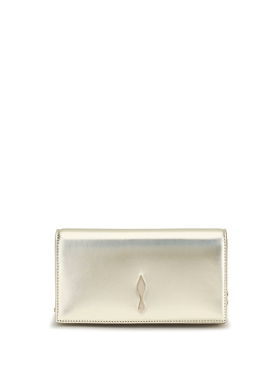 bettina clutch in laminated leather