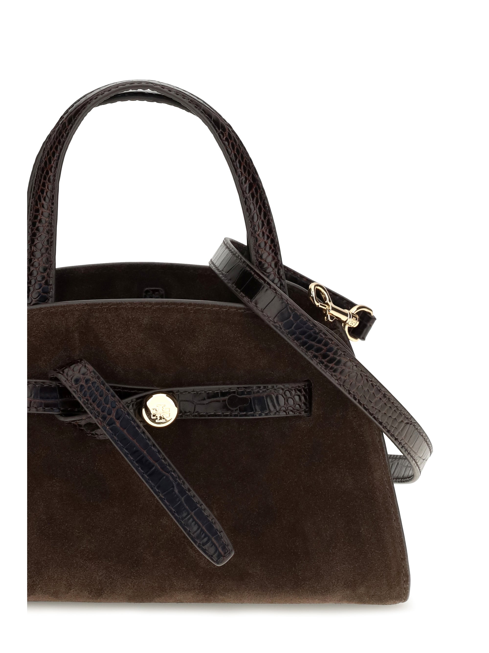 romy suede small bauletto