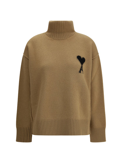 AMI PARIS L ami de coeur turtleneck sweater