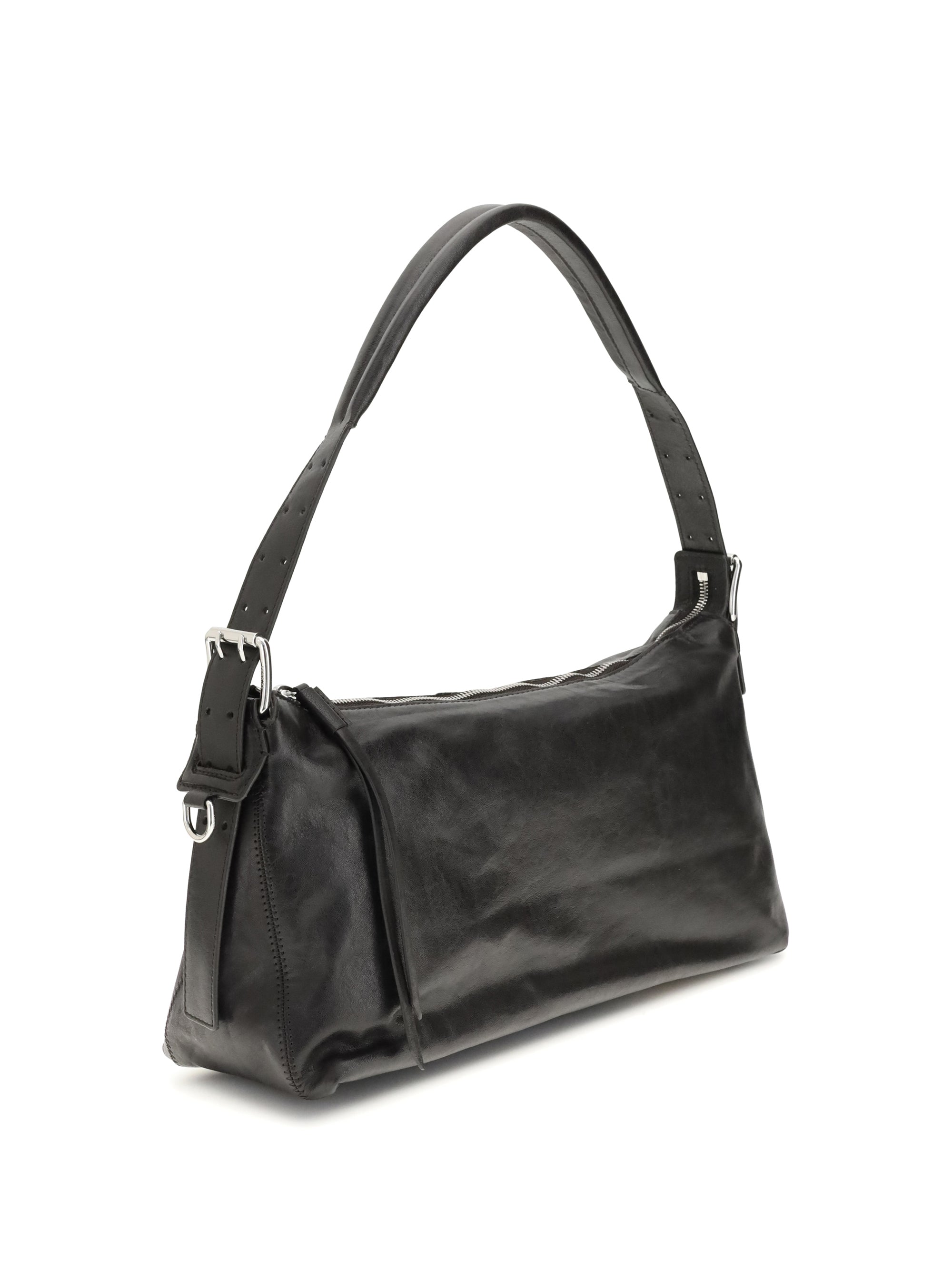 baguette belted shoulder bag