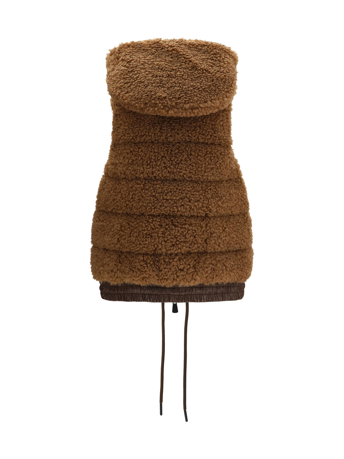 MONCLER GRENOBLE S wool-effect padded zip-up vest