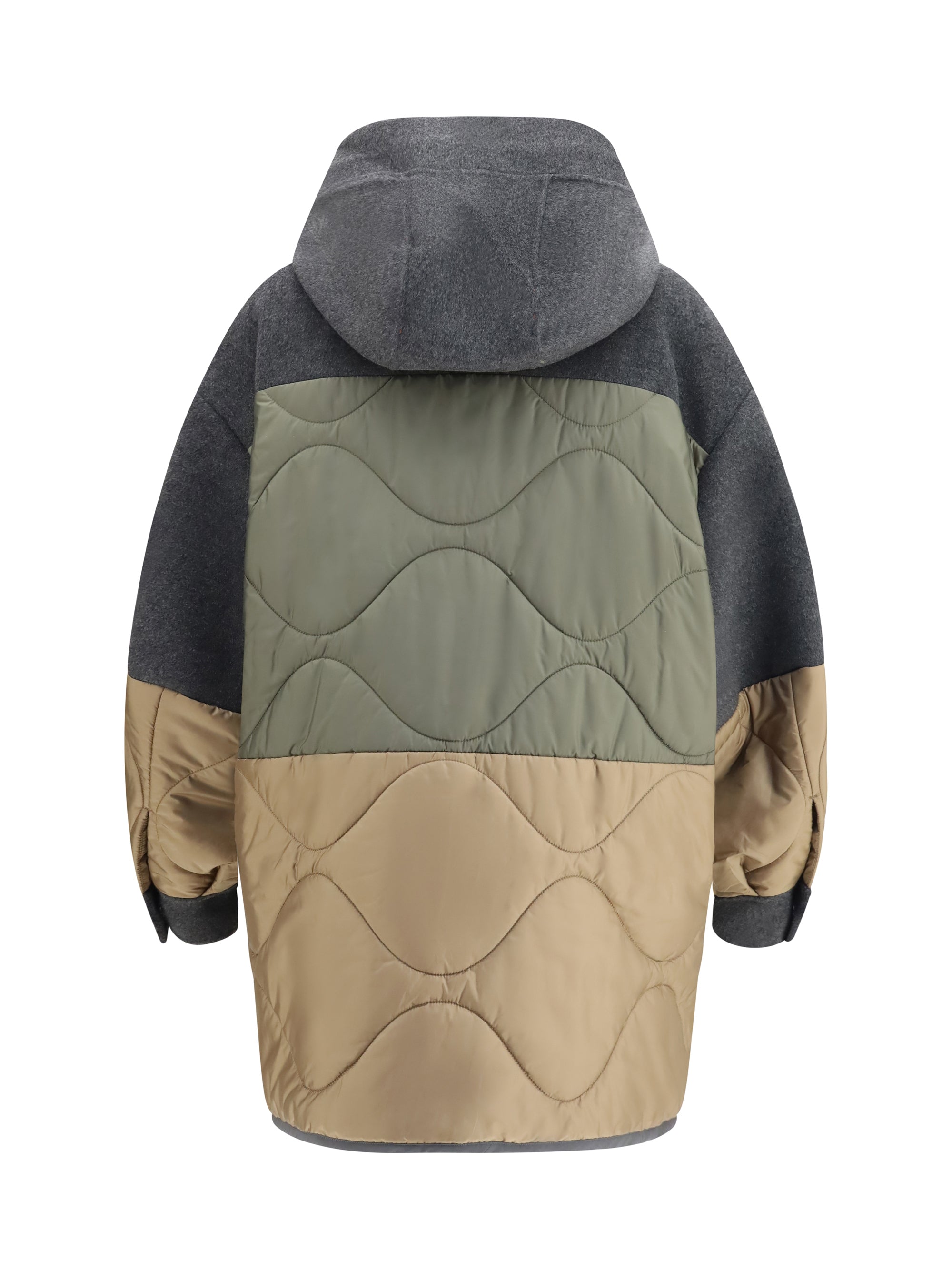 wool and technical fabric jacket