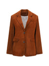 single-breasted leather jacket