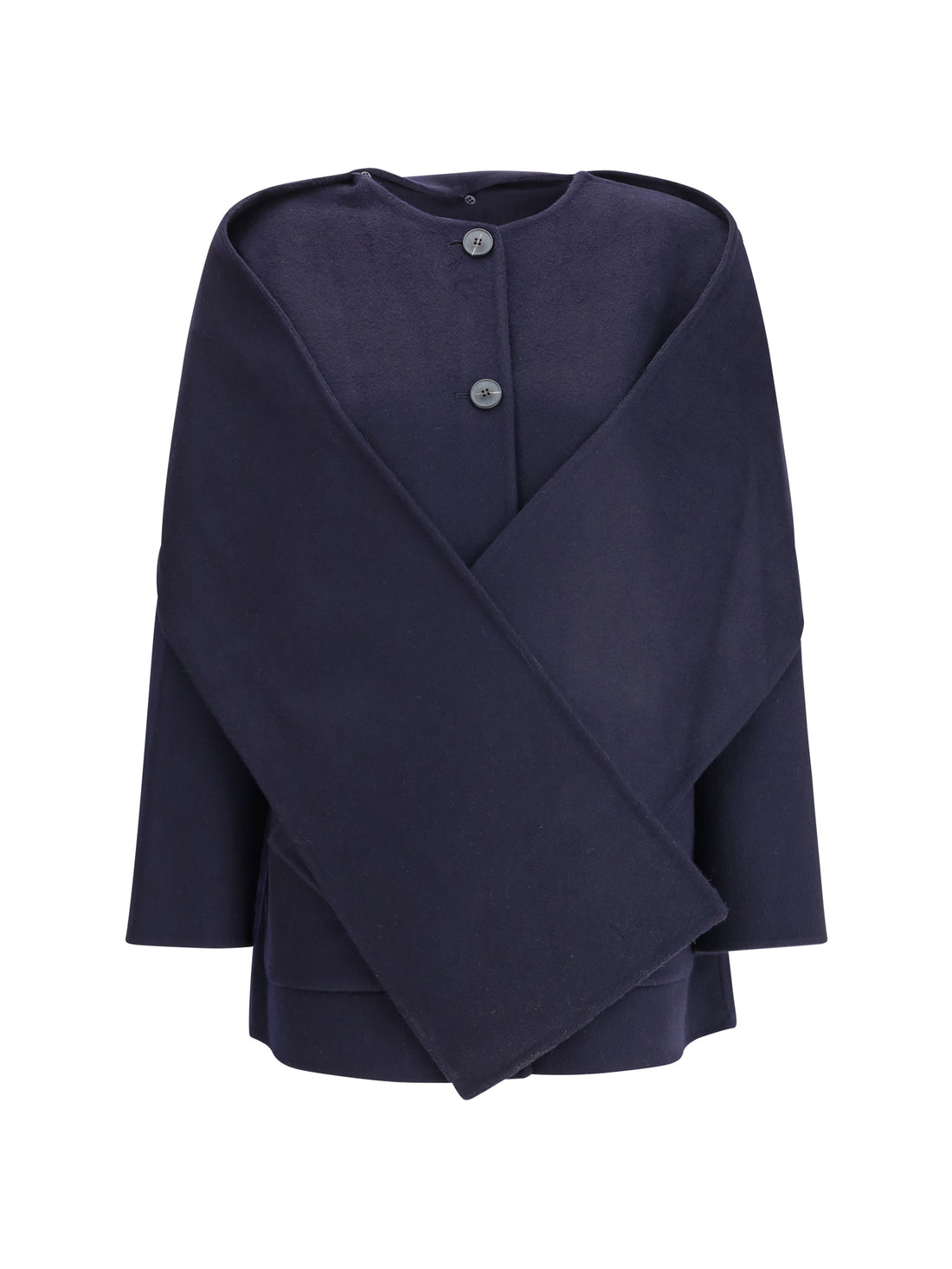 DYNAMIS STUDIO 40 wool scarf coat