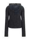 alpaca-blend zip-up hoodie