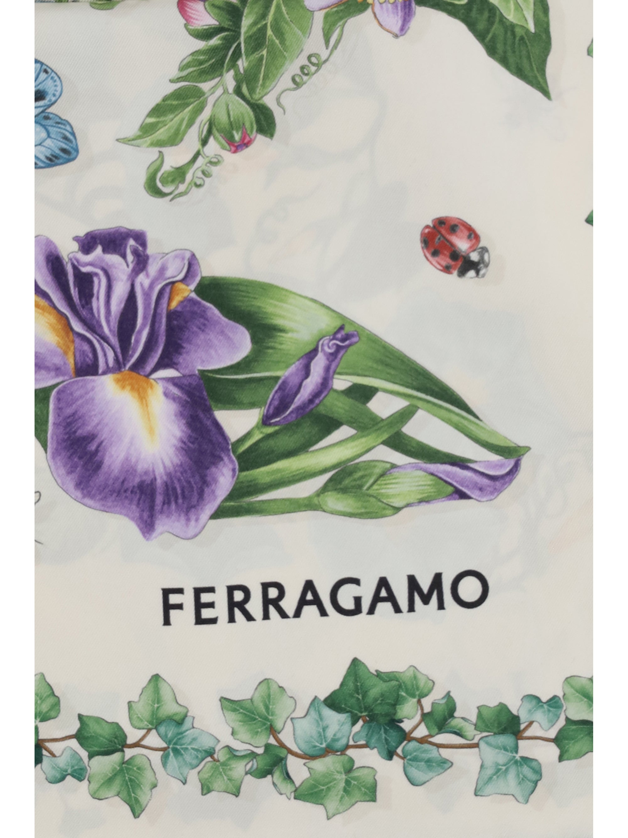 eden print silk scarf