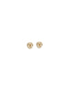 small gold drop knot earrings