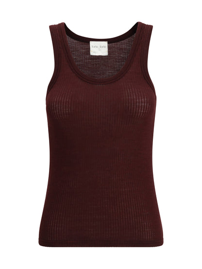 FORTE_FORTE II halter-neck tank top in wool jersey