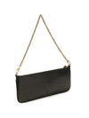 horizontal flat leather shoulder bag