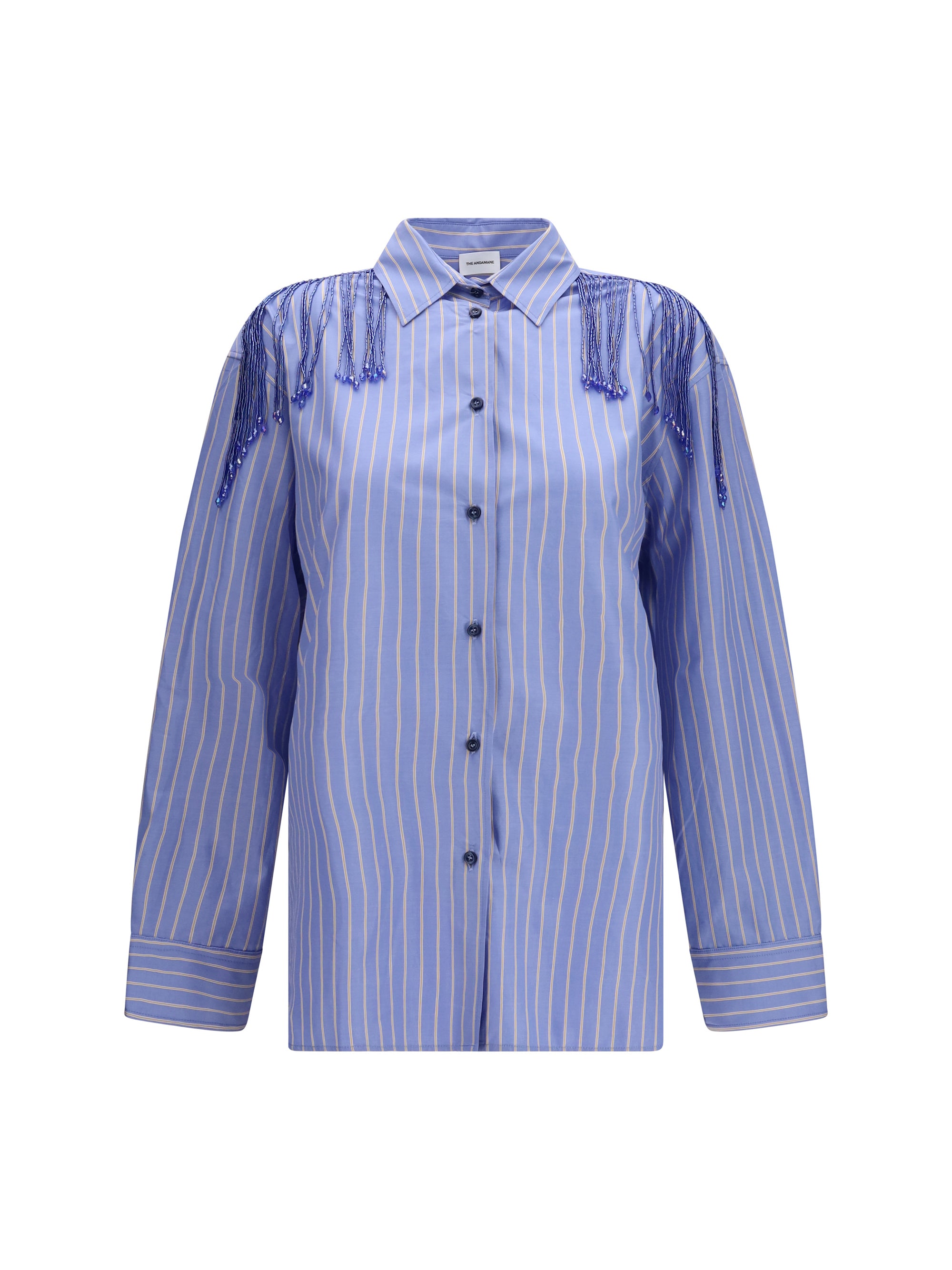 miley fringed oversized shirt