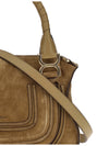 small suede shoulder bag