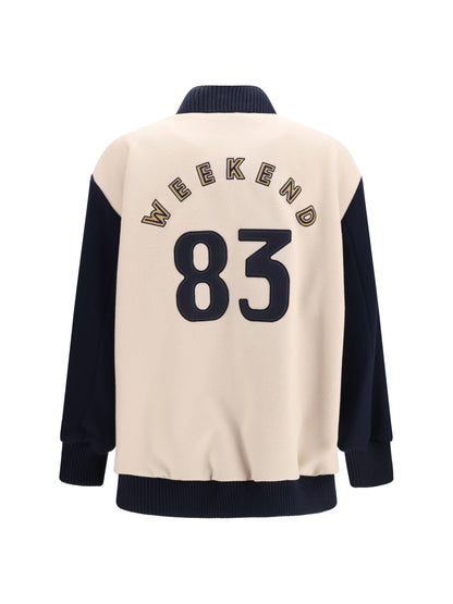 MAX MARA WEEKEND 38 oversized bomber in double wool