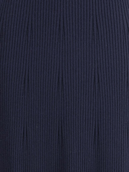 SA SU PHI 40 ribbed cashmere silk sleeveless long dress 