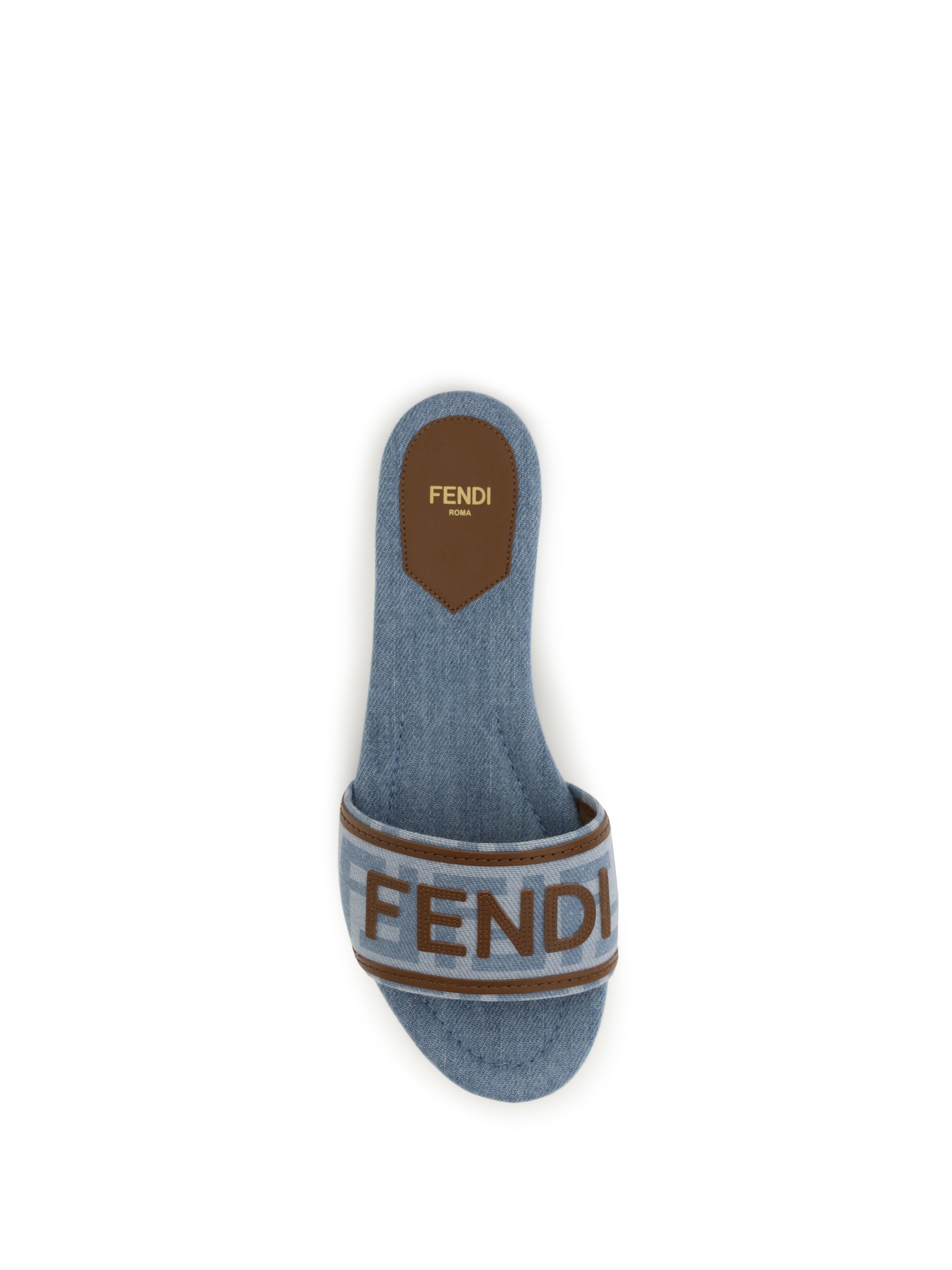 ff denim sandals