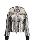 MONCLER GRENOBLE 2 calaque metallic hooded down ski jacket