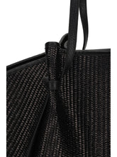 YUZEFI OS large raffia mochi shoulder bag