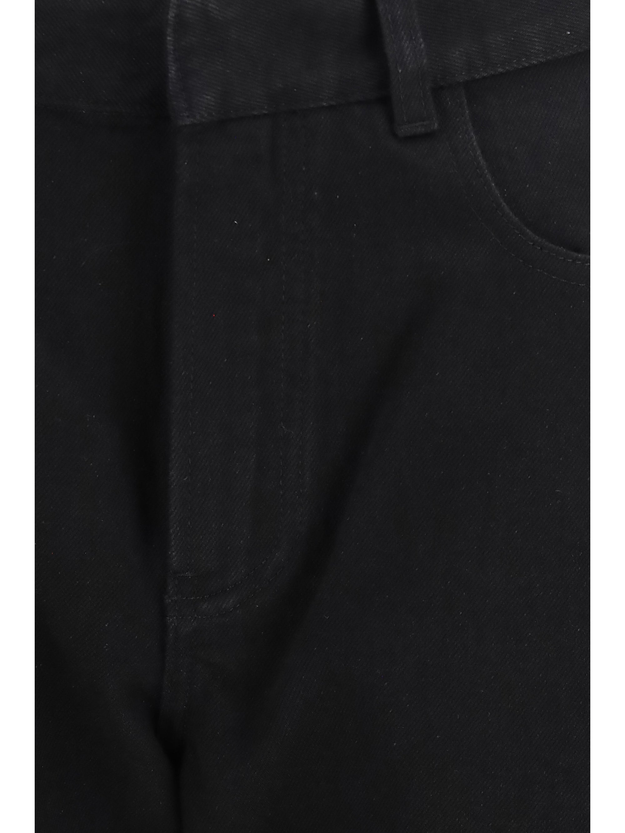 low rise rounded jeans
