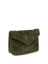 loulou puffer toy suede shoulder bag