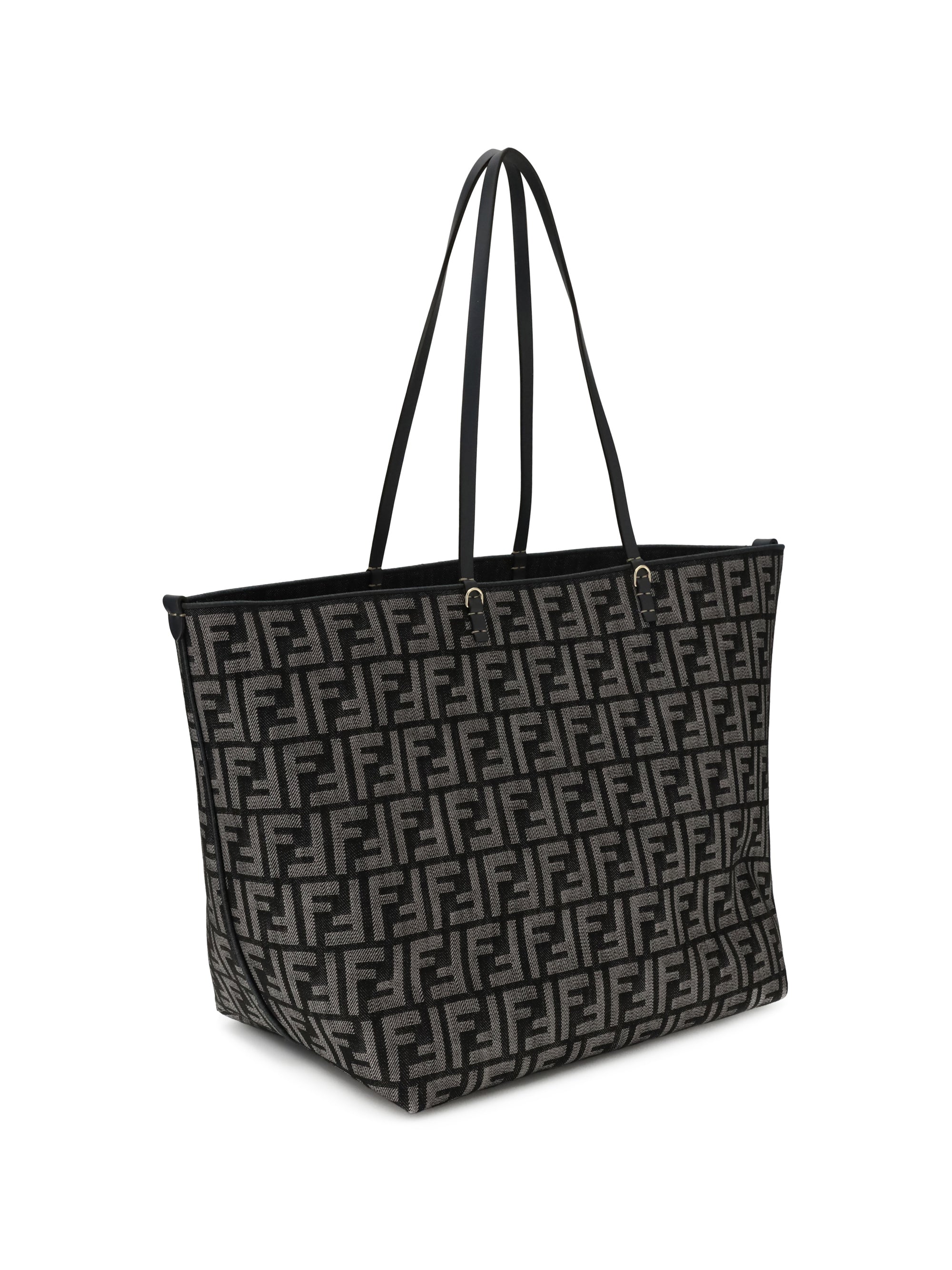 FENDI OS roll large shopper bag with all-over ff motif
