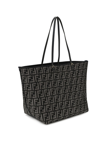 FENDI OS roll large shopper bag with all-over ff motif