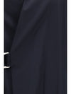 layered belted midi dress