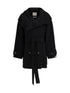 MAX MARA SPORTMAX 38 short wool trench coat 