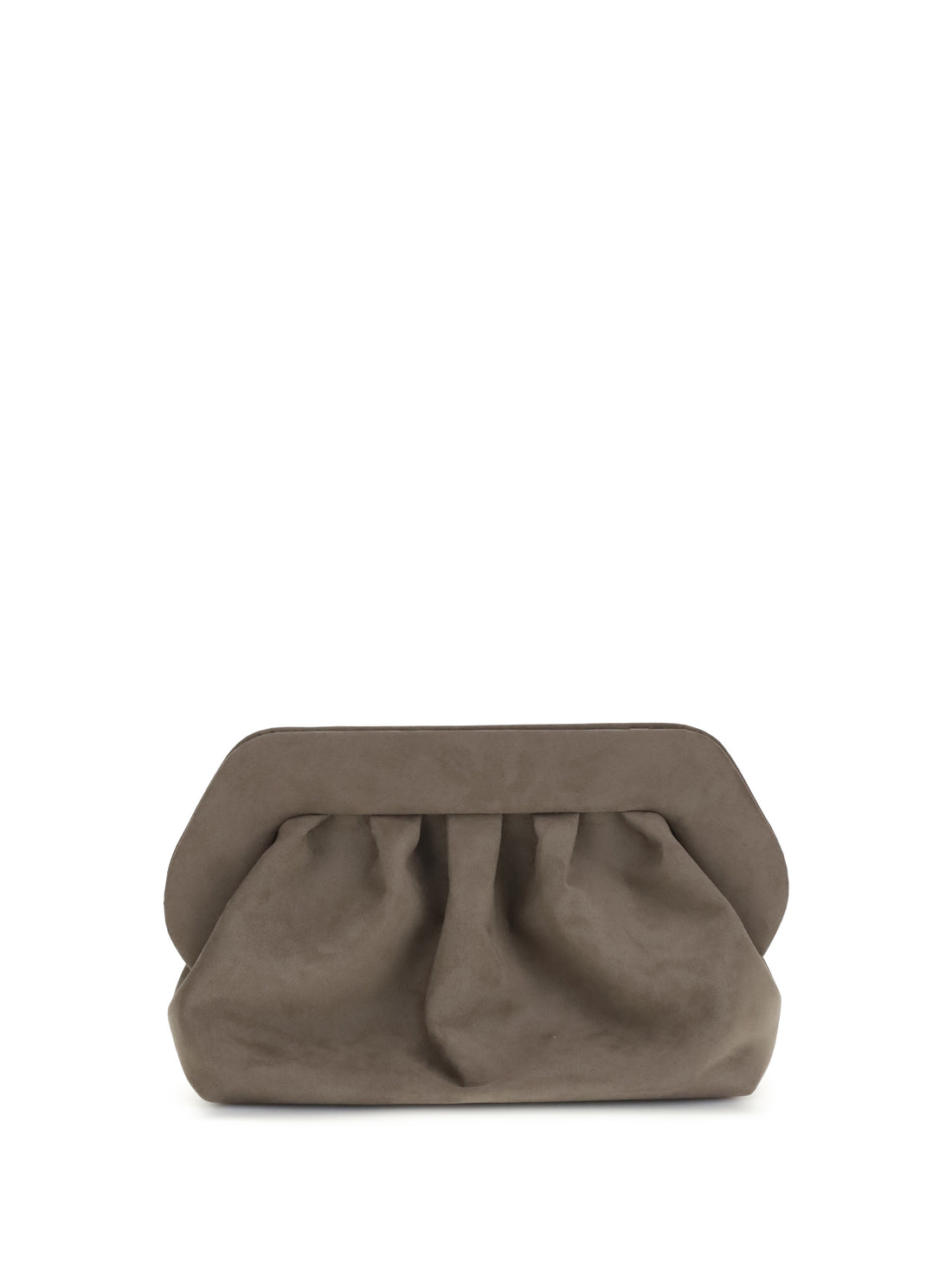 THEMOIRÈ OS bios suede clutch bag