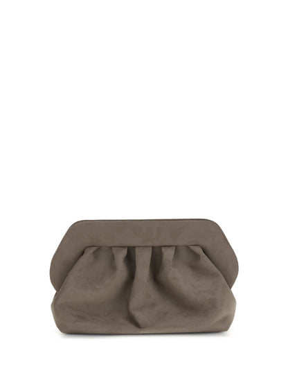THEMOIRÈ OS bios suede clutch bag