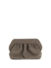 bios suede clutch bag