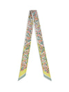 printed silk twill scarf