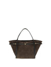 suede tote bag