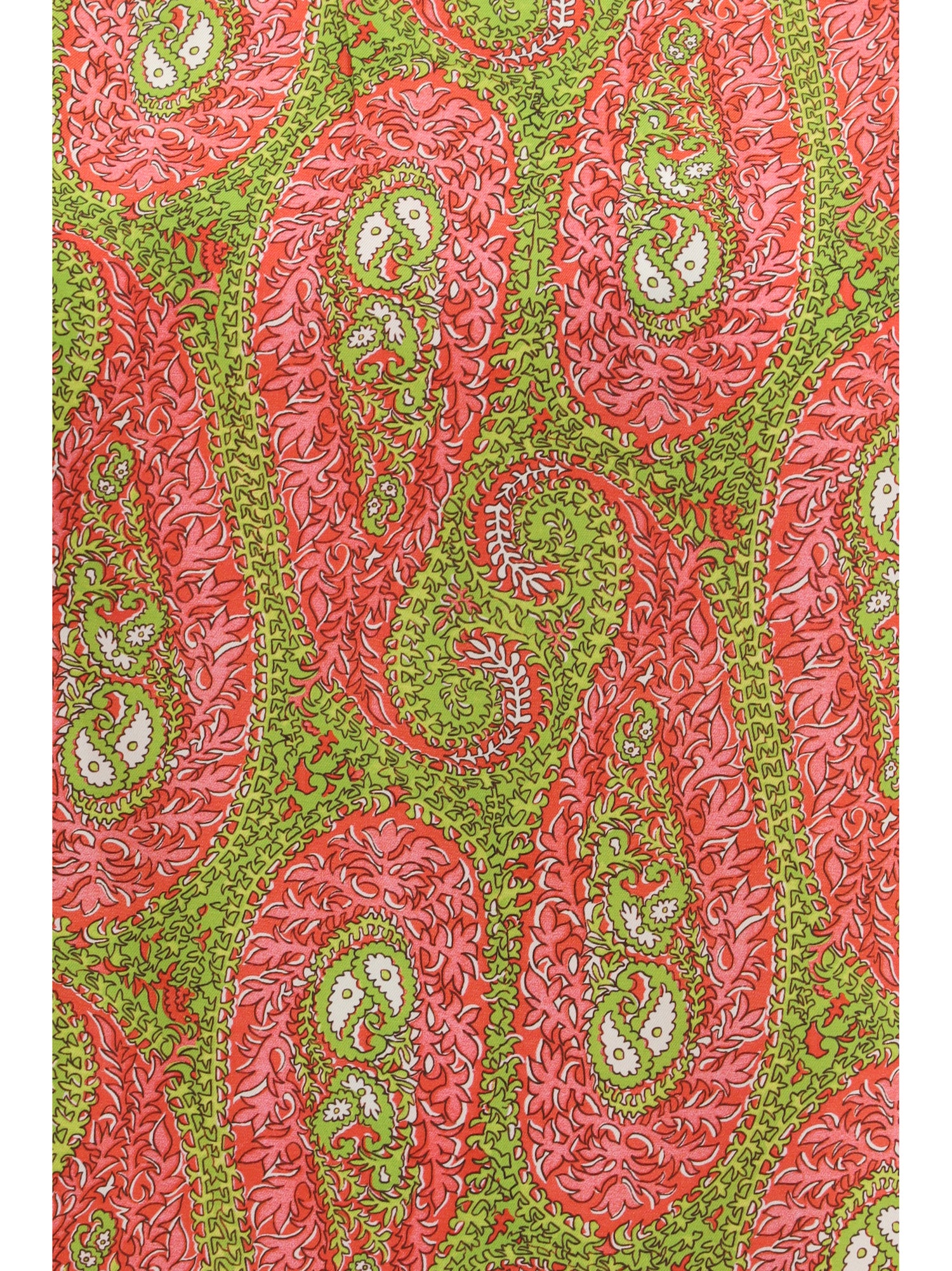 ETRO 42 twill top with paisley foliage motif