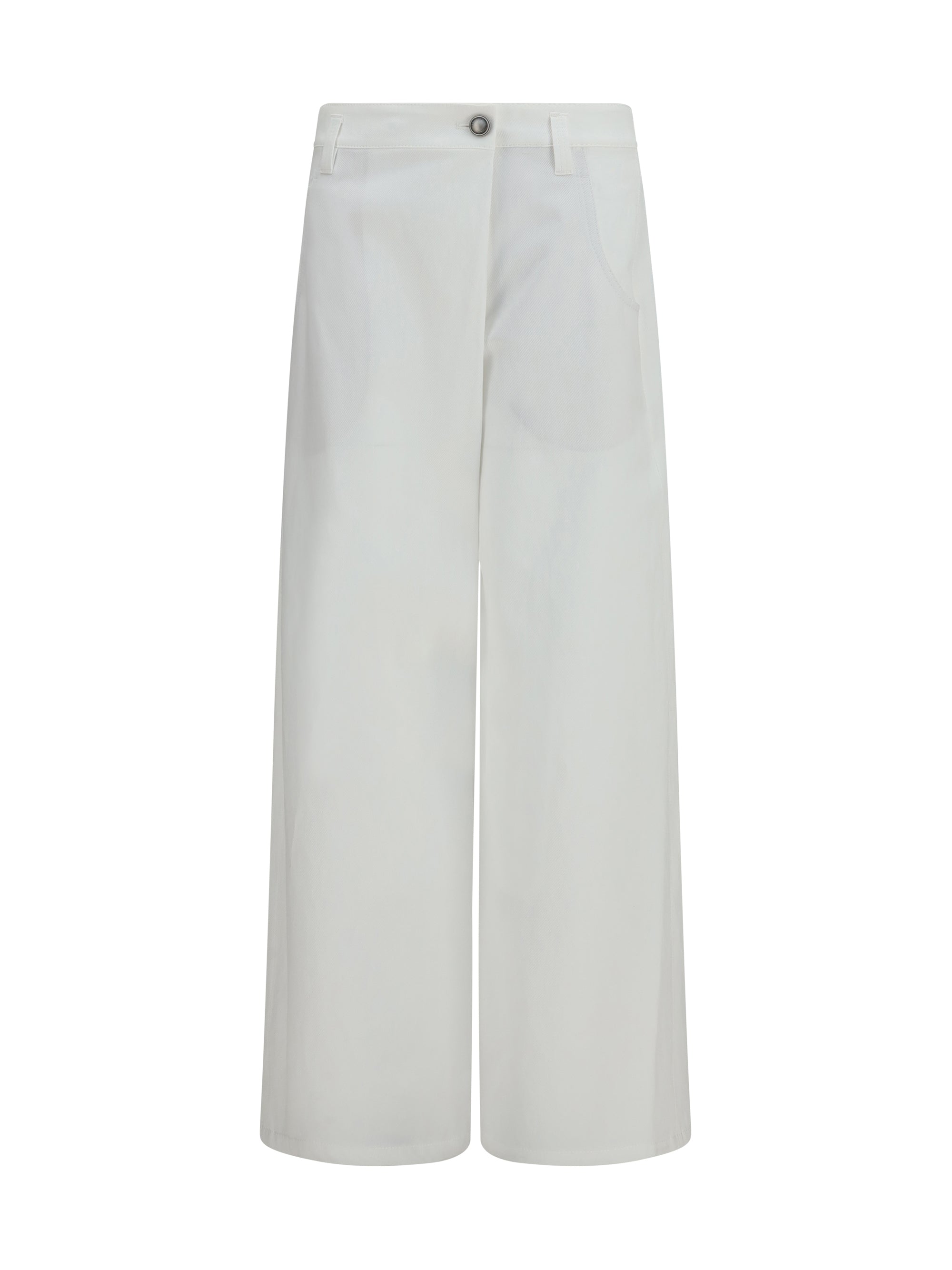 straight-leg cotton pants