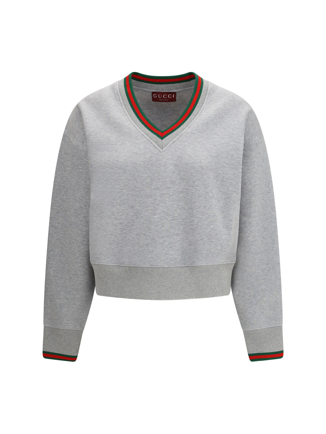 GUCCI S web cotton jersey sweatshirt 