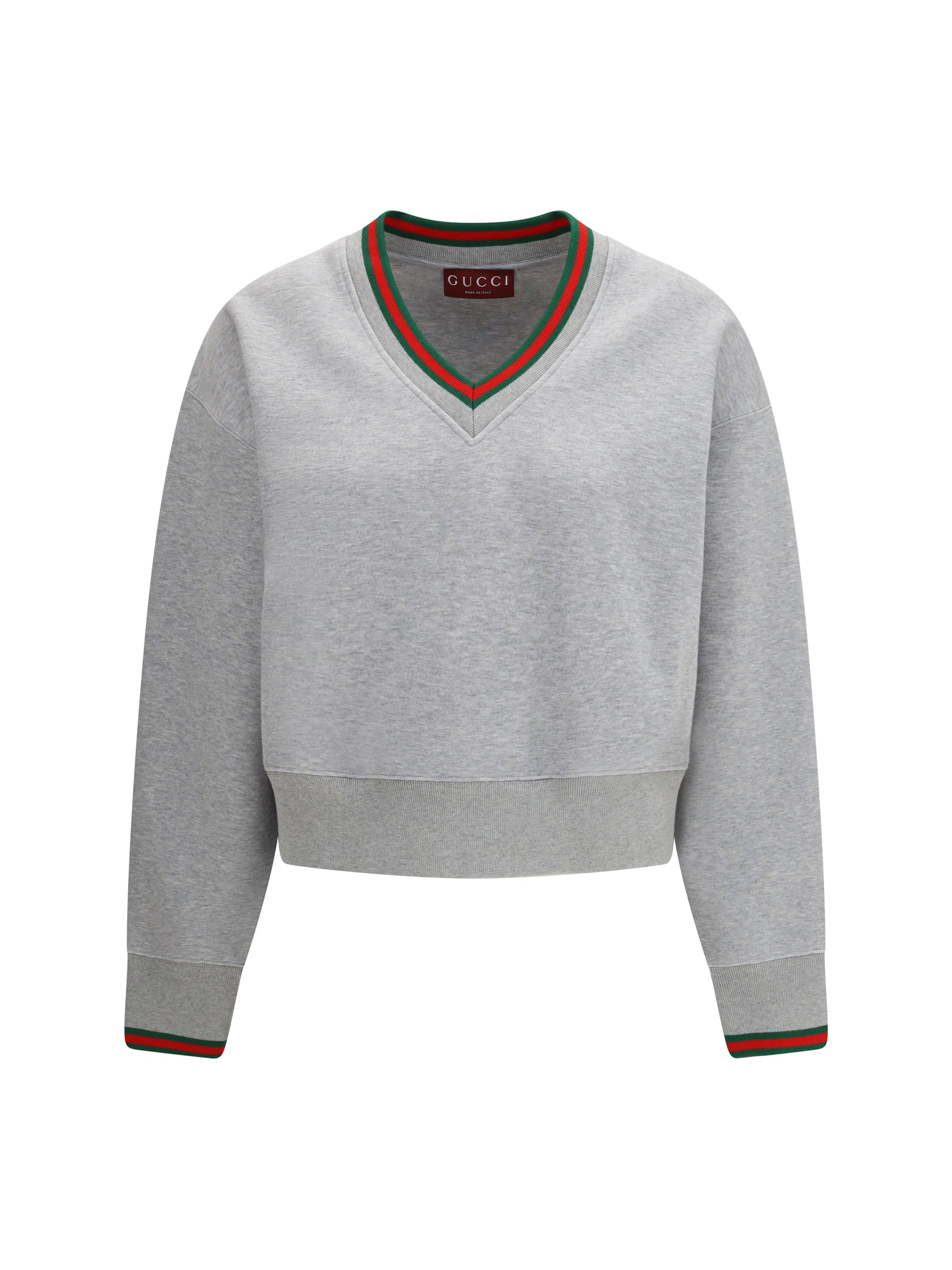GUCCI S web cotton jersey sweatshirt 