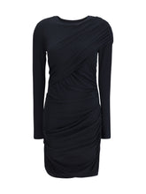 MARANT ETOILE 36 denise short dress in draped jersey
