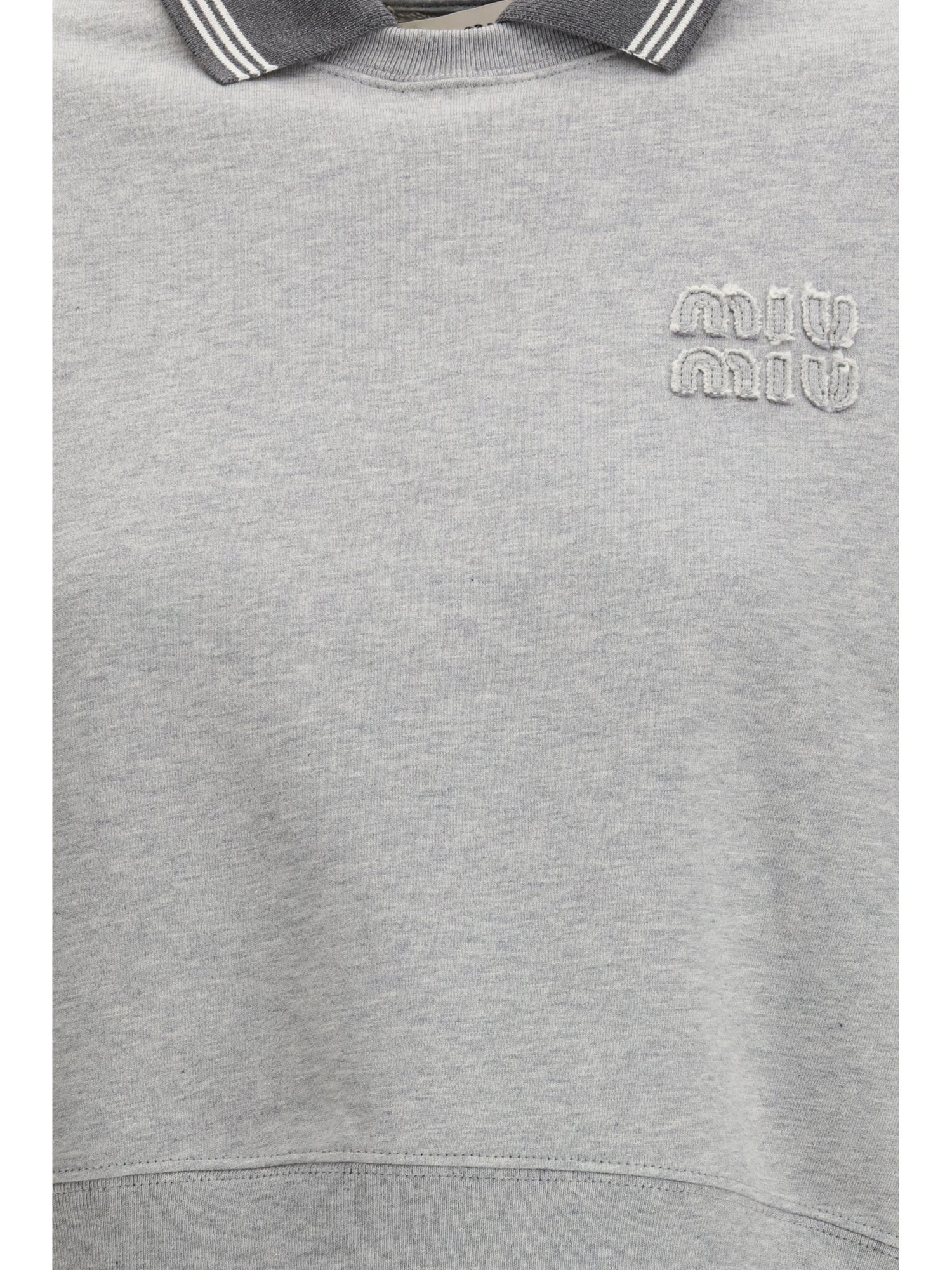 MIU MIU M embroidered logo sweater