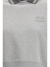 MIU MIU M embroidered logo sweater