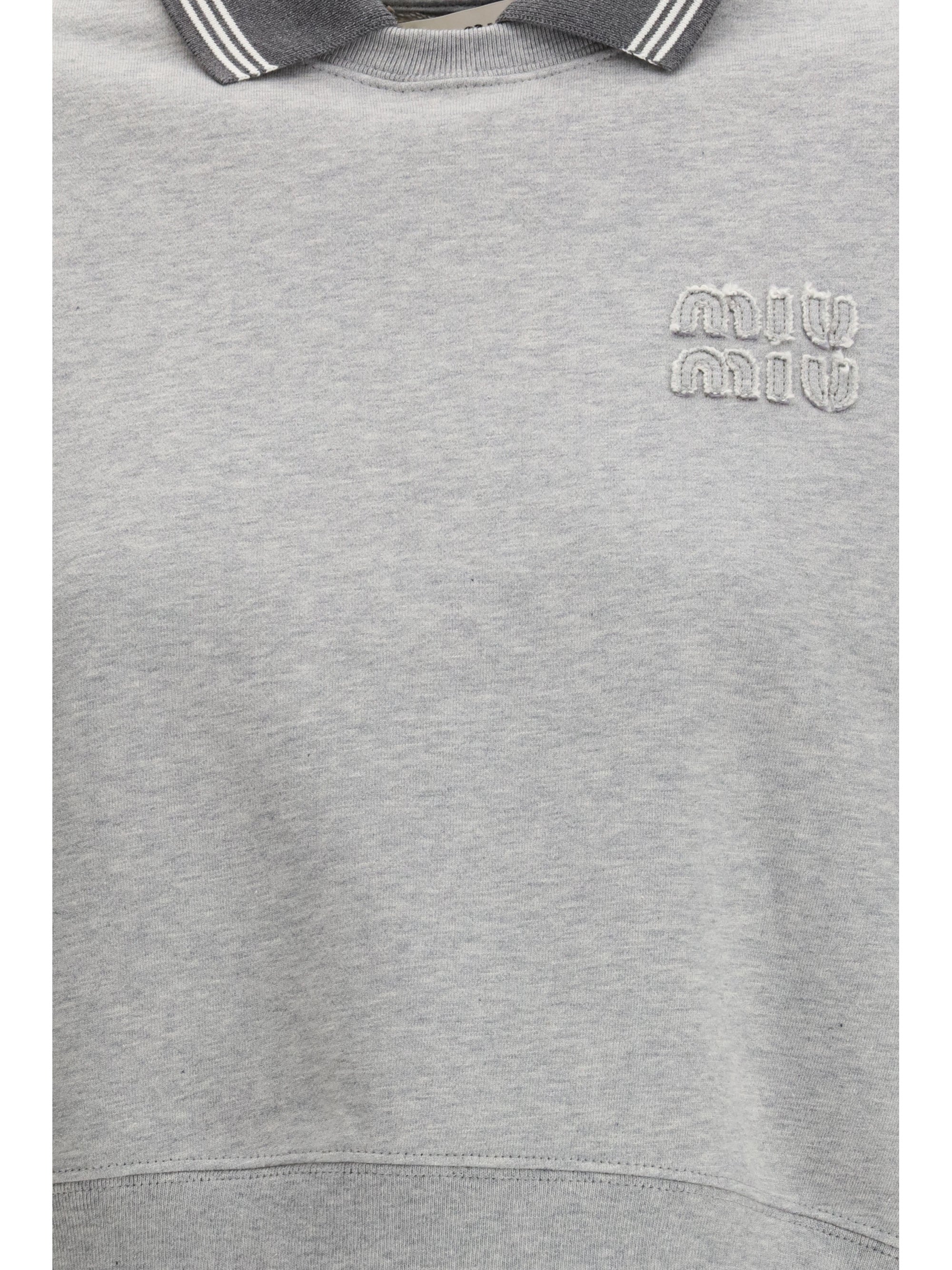 MIU MIU M embroidered logo sweater